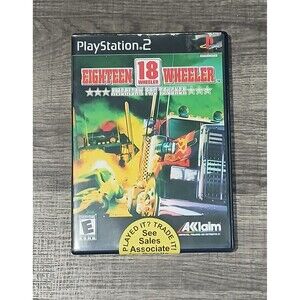 Playstation 2. 18-Wheeler American Pro Trucker Video Game. Manual Included.